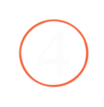 Circular icon displaying the number four.